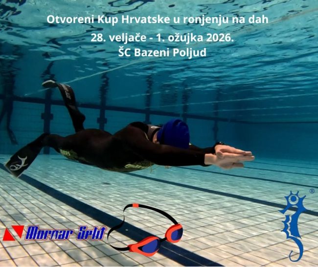 Otvoreni Kup Hrvatske u ronjenju na dah na Poljudu